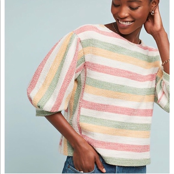 Anthropologie Tops - Anthropologie Current Air balloon-sleeve top, XS